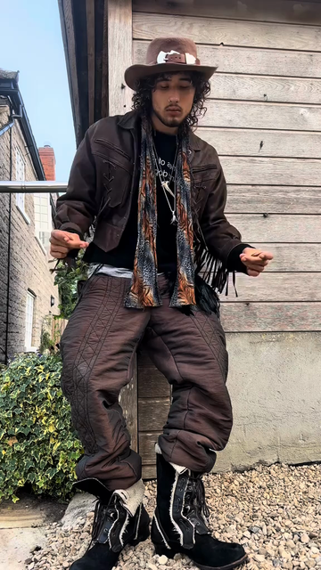 Brown Fringed Western Leather Jacket