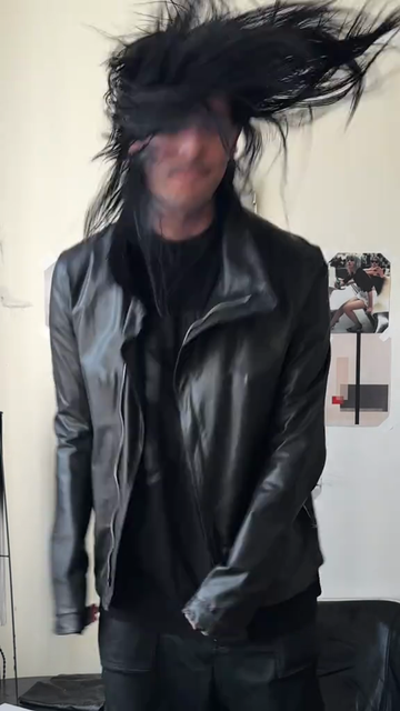 Black Asymmetrical Leather Jacket
