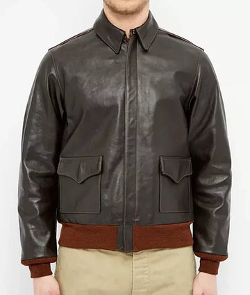 Vintage Style Military Brown A-2 Flight Jacket