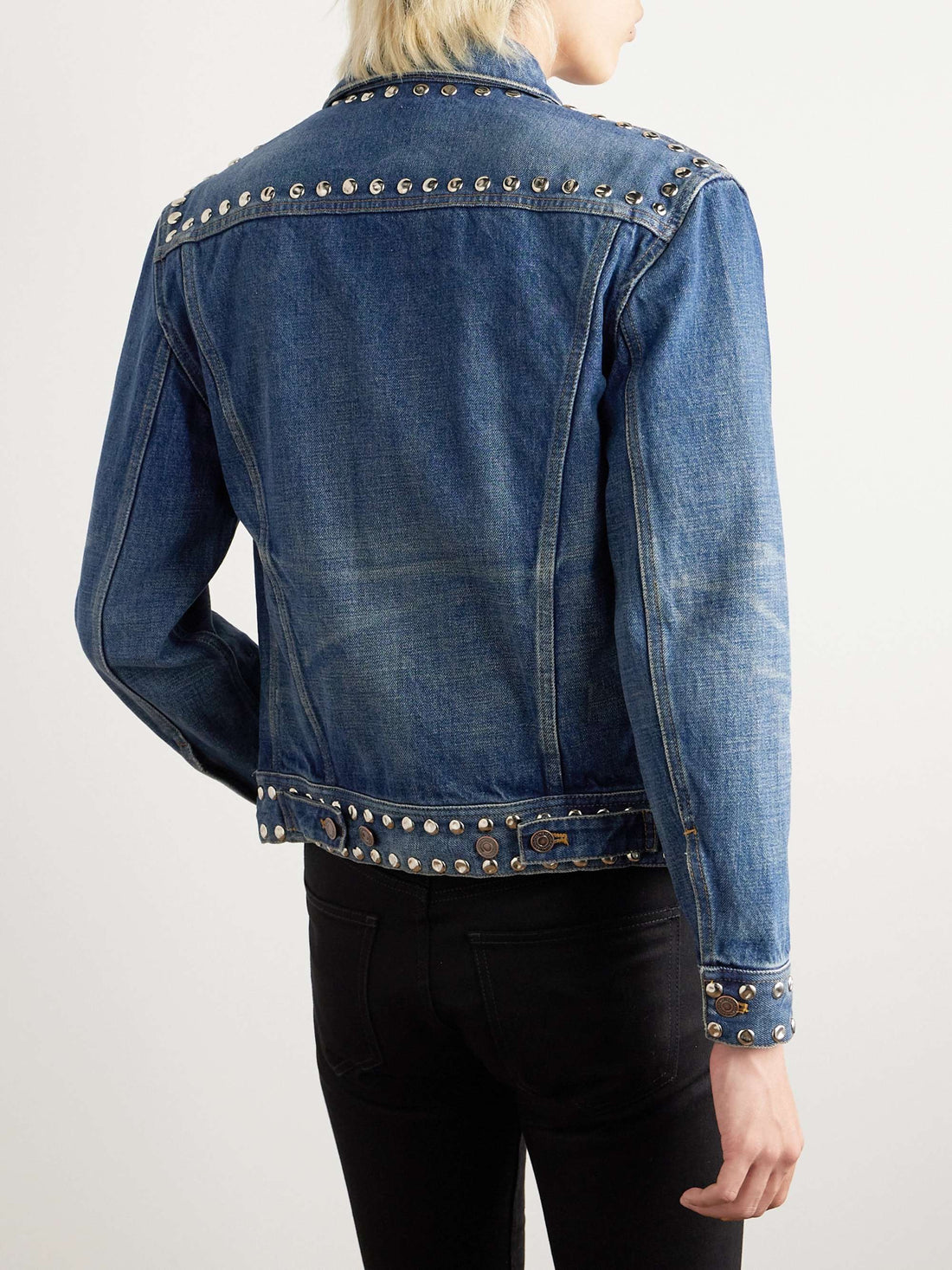 Stud - Embellished Denim Jacket