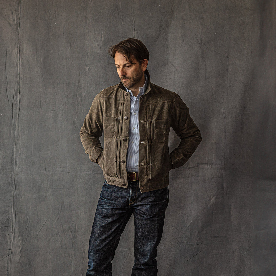Waxed Riders Jacket - Oak