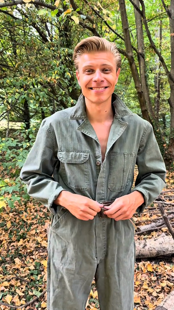 Olive Green Utility Jumpsuit