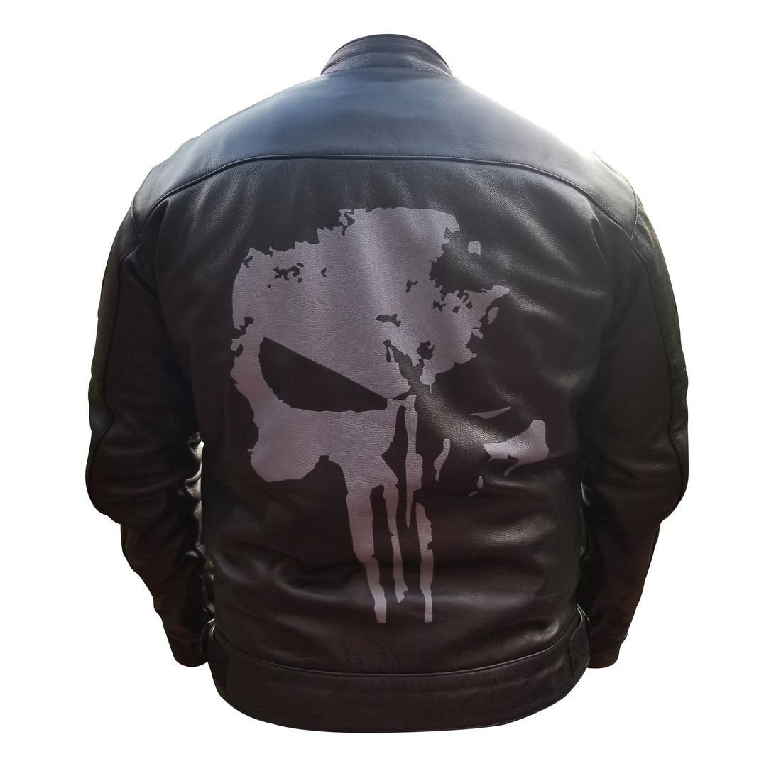 Punisher's motorcycle leather jacket