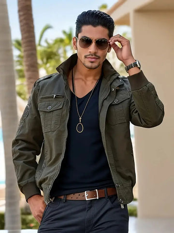 Military - Style Jacket Outfit