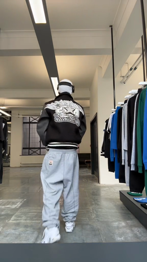 Embroidered and Patched Varsity Jacket
