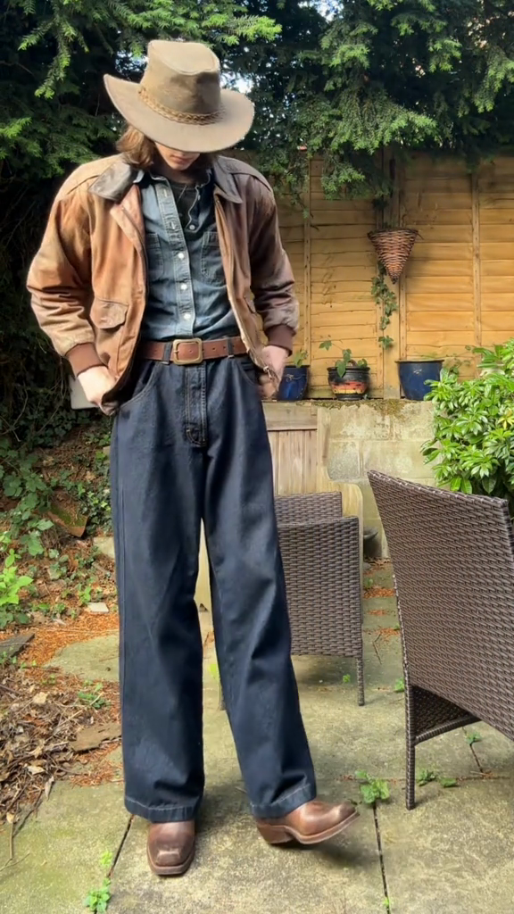 Vintage Brown Distressed Leather Jacket
