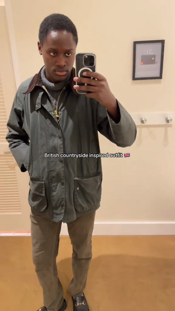 Olive Green British Countryside Inspired Jacket