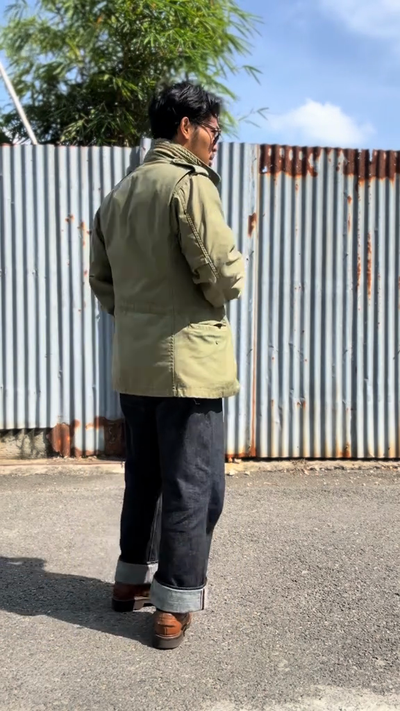 Olive Green Military - Style Field Jacket