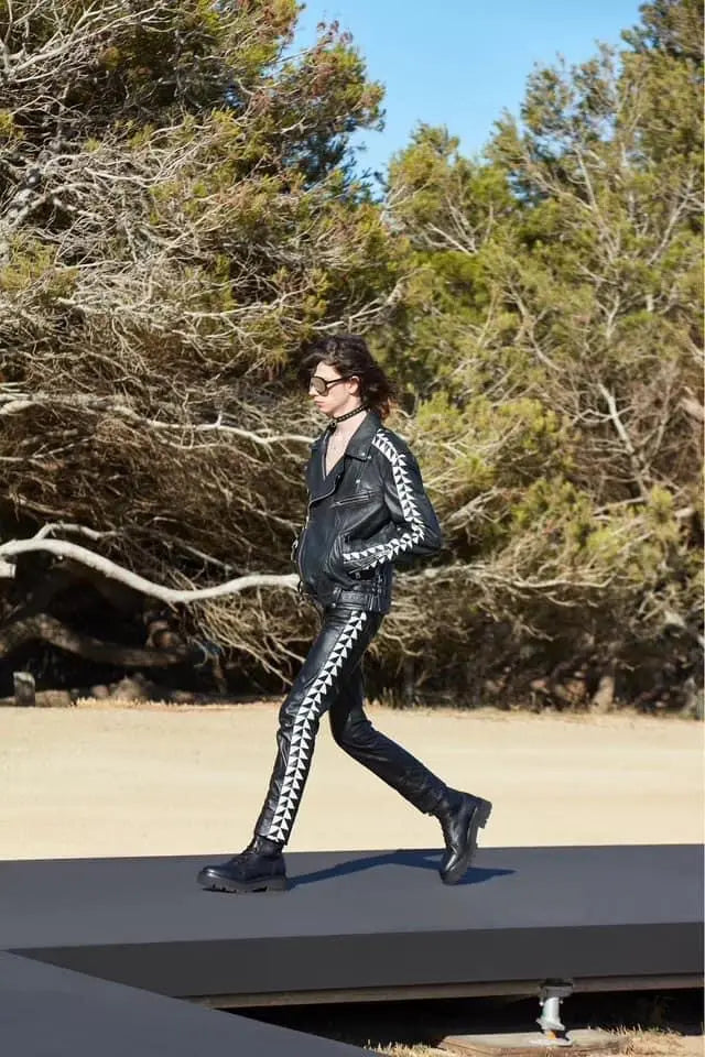 Black Studded Biker Leather Jacket