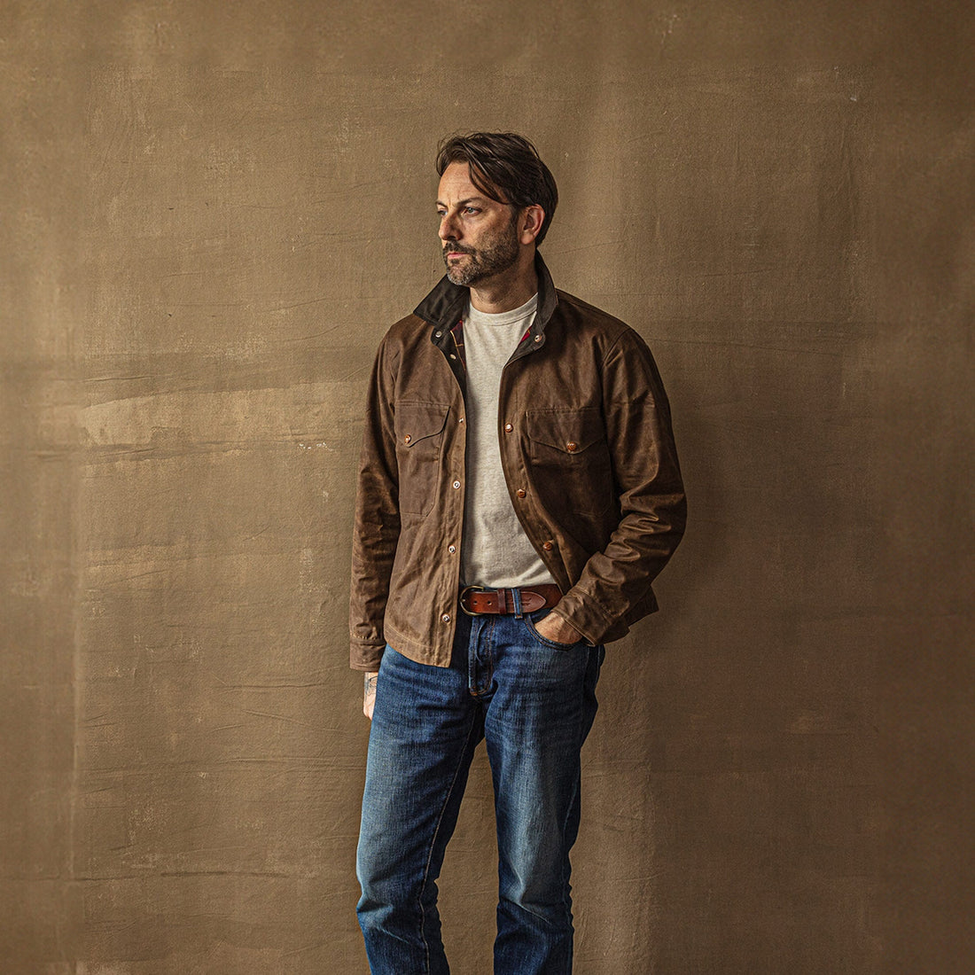 The Heavy Shirt 7073-WX in Dark Tan