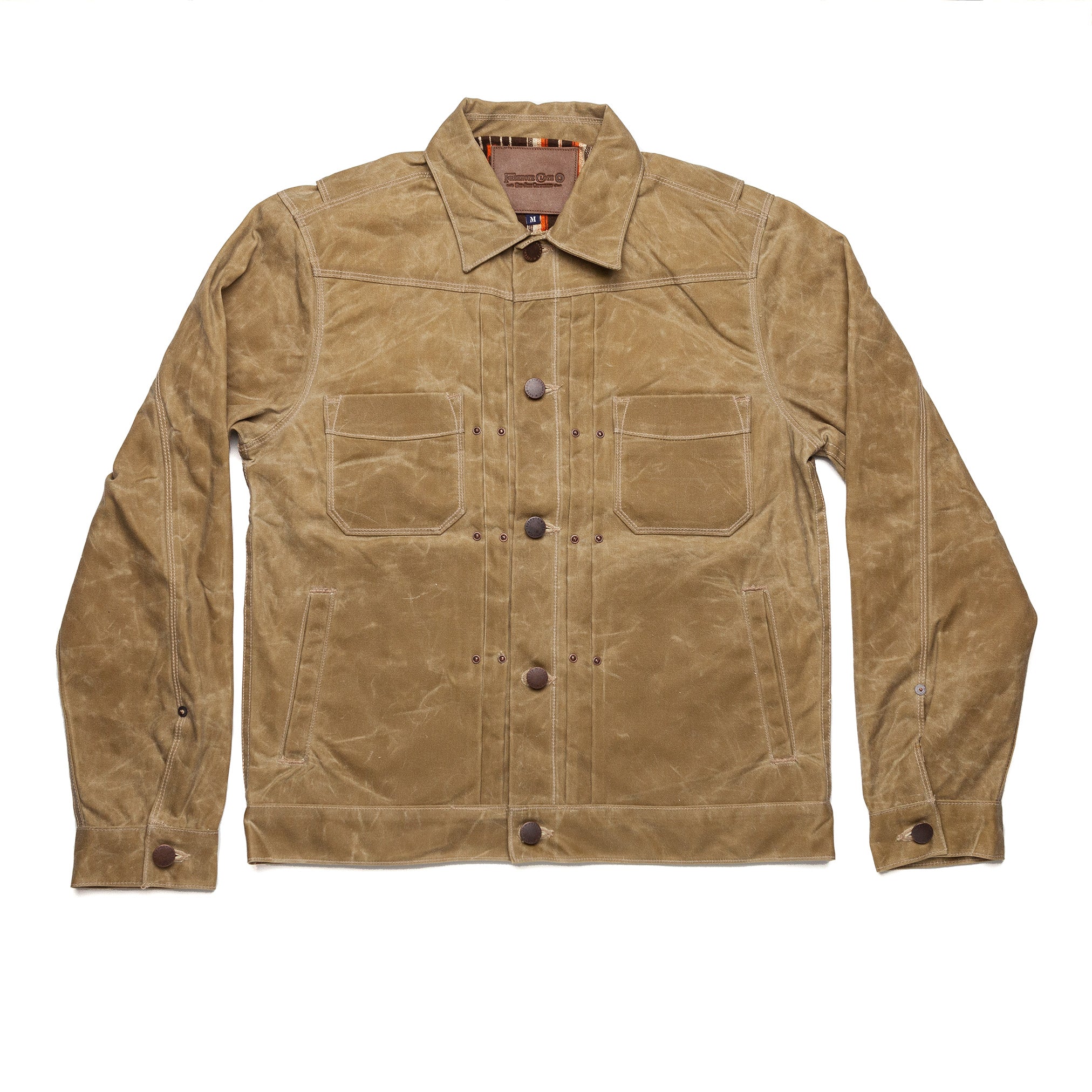 Waxed Riders Jacket in Tobacco (Rust Lining)