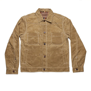 Waxed Riders Jacket in Tobacco (Rust Lining)