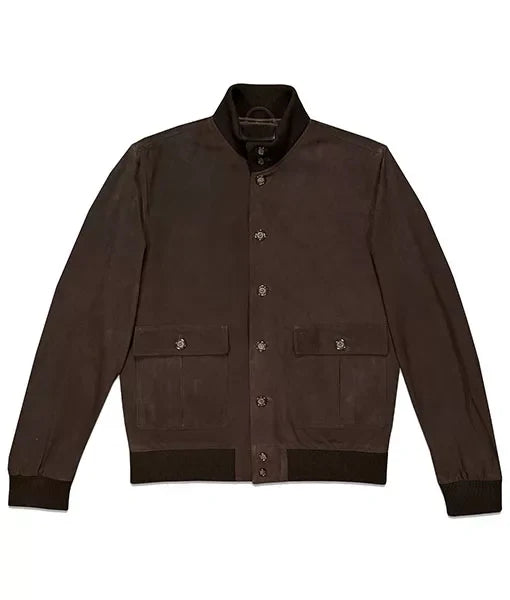 Laurent Lafitte Distressed Leather Jacket