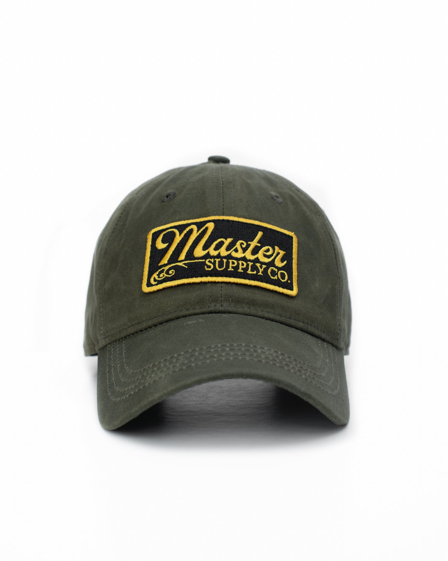 Waxed Canvas Cap: Olive
