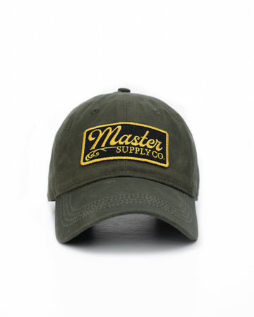 Waxed Canvas Cap: Olive