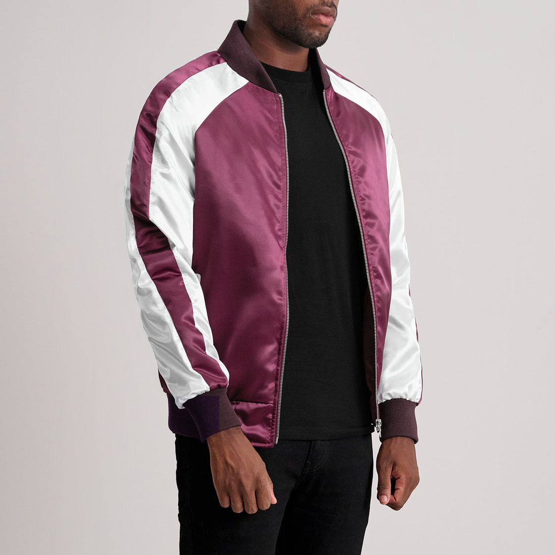 Clarke Maroon Varsity Jacket