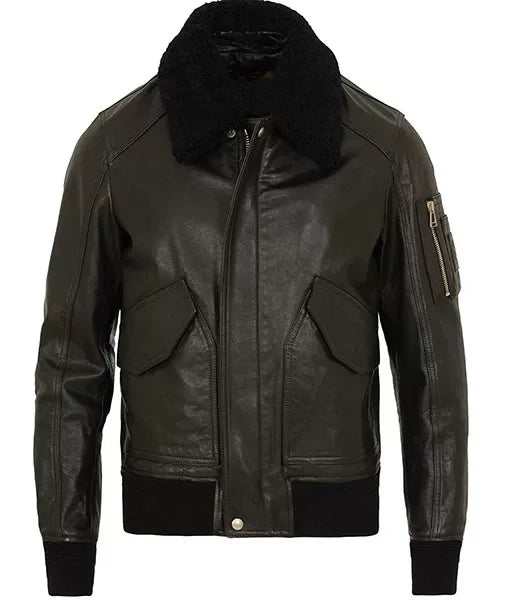 Men’s Burito Brown Aviator Jacket