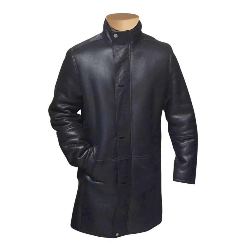 Ralph's Black shearling Long coat
