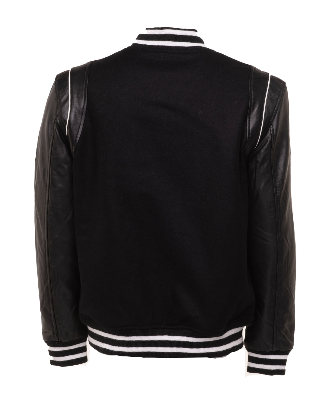 Darrel's Varsity leather jacket with leather lettering