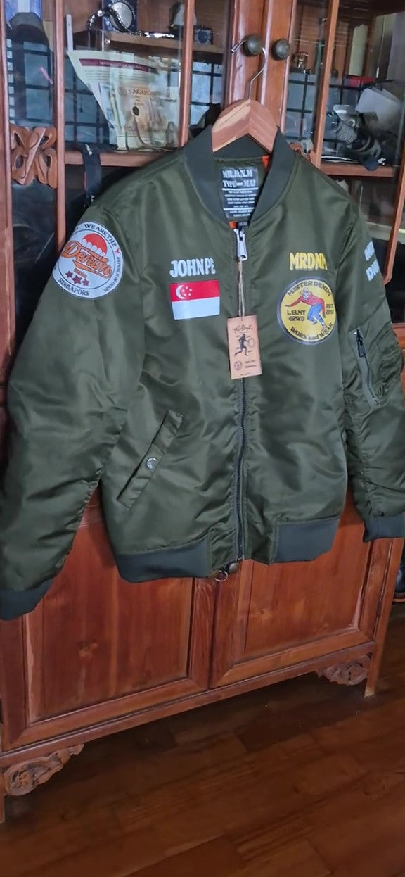 Embellished Olive Green Bomber Jacket - A Blend of Style and Heritage