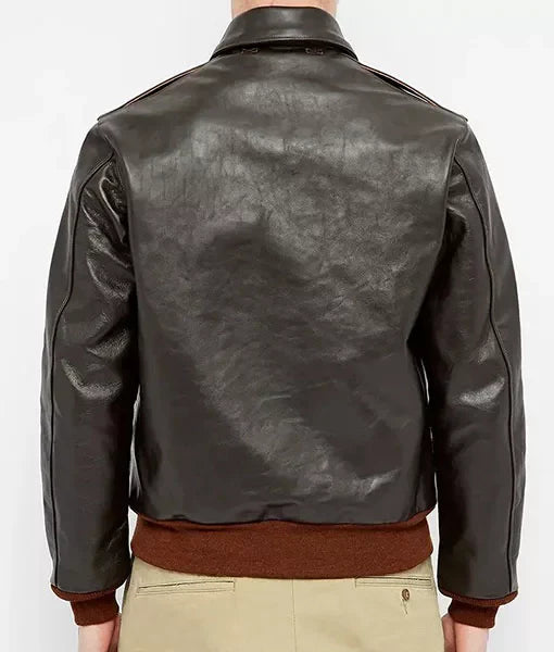 Vintage Style Military Brown A-2 Flight Jacket