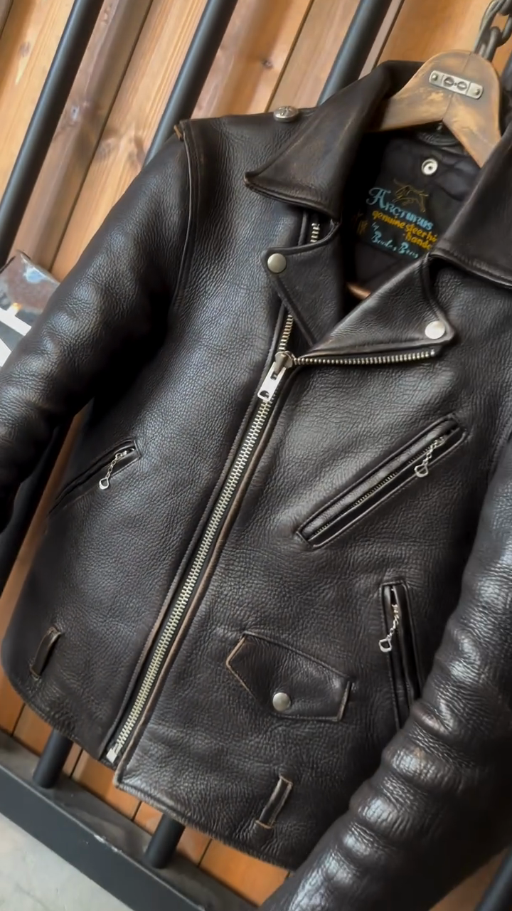 Black Leather Biker Jacket