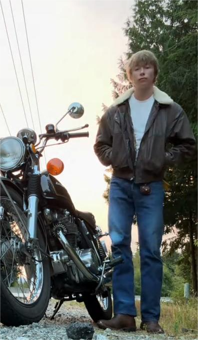 Brown Shearling - Collar Leather Jacket