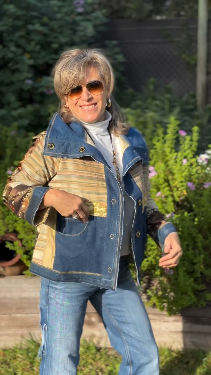 Patchwork and Embroidered Jacket