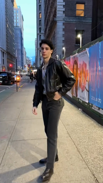 Black Classic Leather Biker Jacket