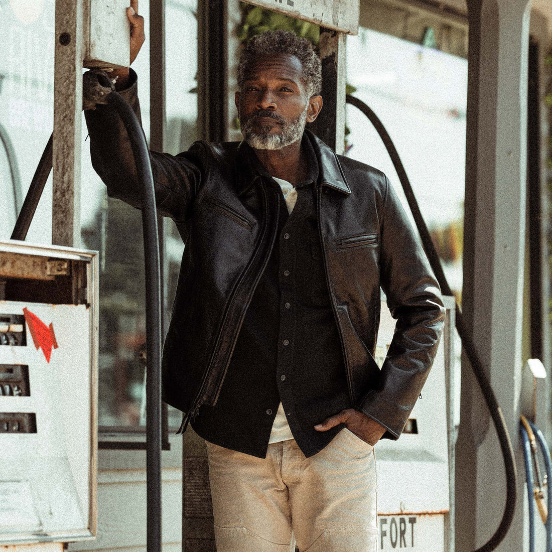The Moto Jacket in Black Steerhide